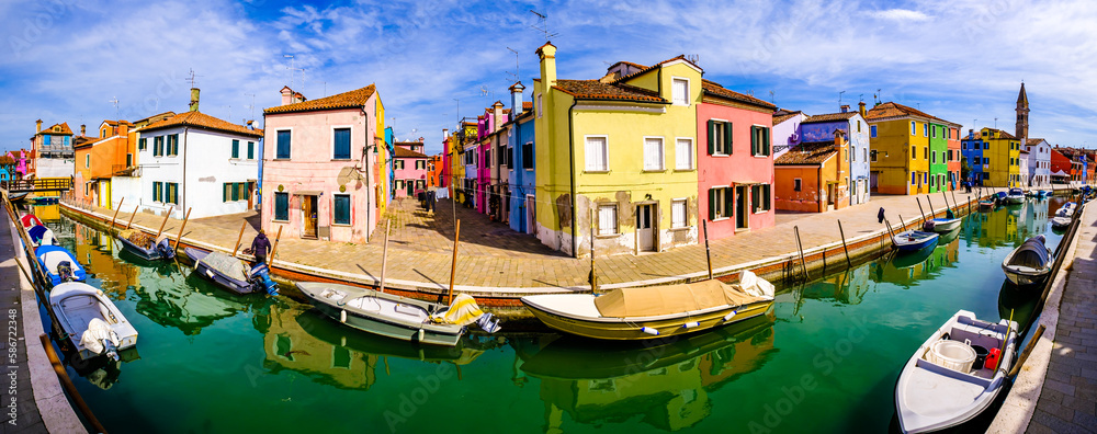Obraz premium famous colorful facades in Burano - Italy