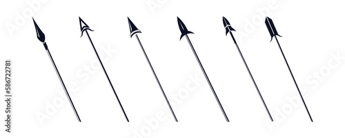 Spear logo vector design template