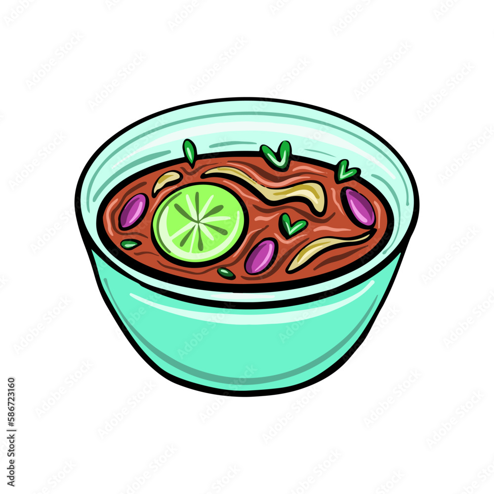 Vector Mexican Enchilada In Cute Cartoon Style Traditional Mexican vector-mexican-enchilada-in-cute-cartoon-style-traditional-mexican