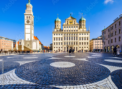 famous old town of Augsburg - bavaria photo