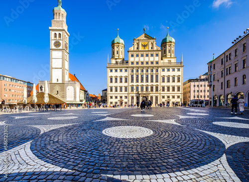 famous old town of Augsburg - bavaria