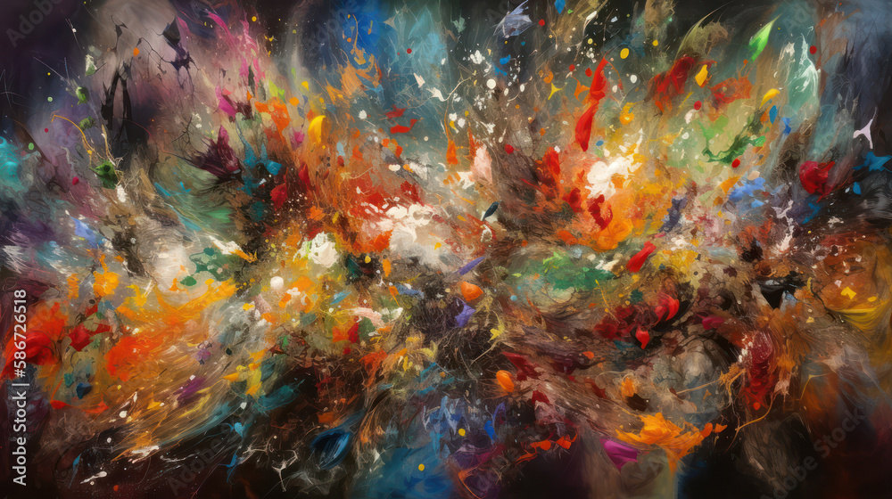 Symphony of the Cosmos: An Abstract Portrait of Celestial Dance and Astral Phenomena, Generative AI Symphony of the Cosmos: An Abstract Portrait of Celestial Dance and Astral Phenomena, Generative AI