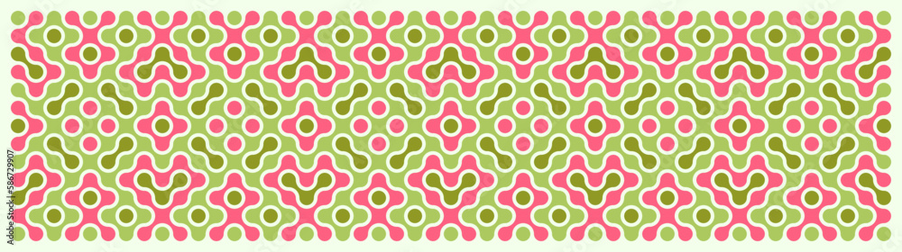 Multicolor truchet tiling connections illustration Multicolor truchet tiling connections illustration