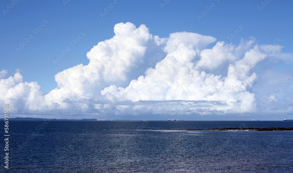 Cumulonimbus cloud over the sea Cumulonimbus cloud over the sea