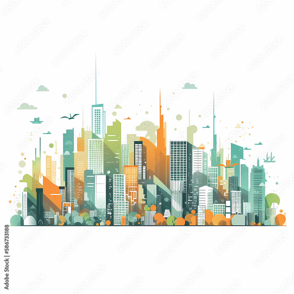 sustainable city skyline