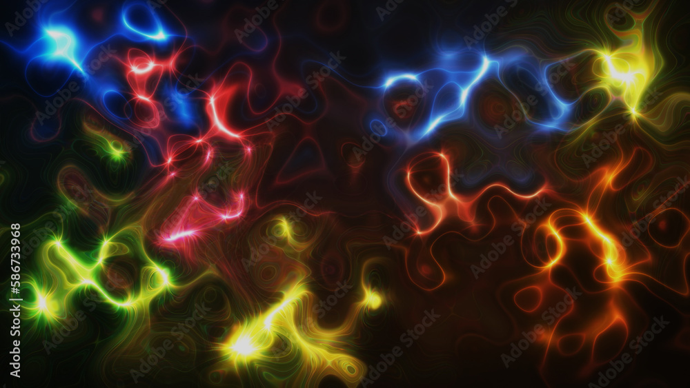 Fractal colorful swirl plasma background Fractal colorful swirl plasma background