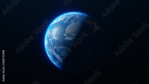 Planet Earth from outer space.