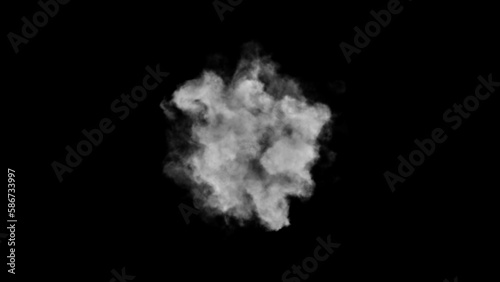 Smoke, steam explosion or puff