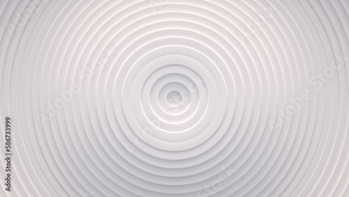Wave from concentric circles  rings on the surface. Bright  milky radio wave abstract background