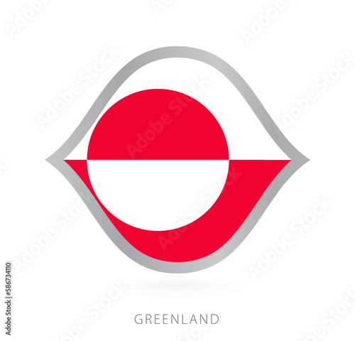 Free Download Greenland national team flag in style for international basketball competitions. - GFXLoad