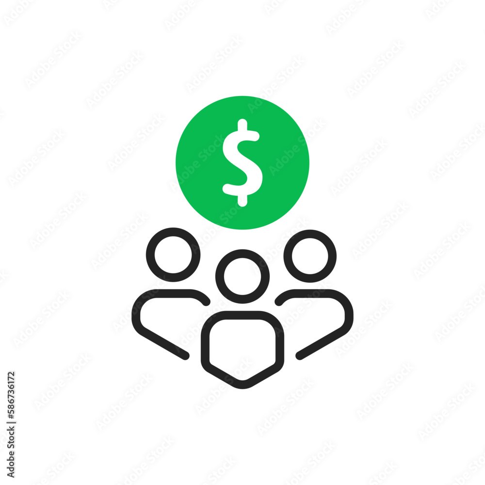 shareholders team like remuneration or grant icon shareholders team like remuneration or grant icon