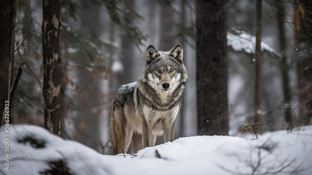 Portrait of a wolf