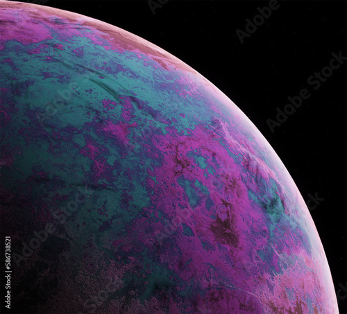 Planet, space, 3d illustration, 3d rendering	