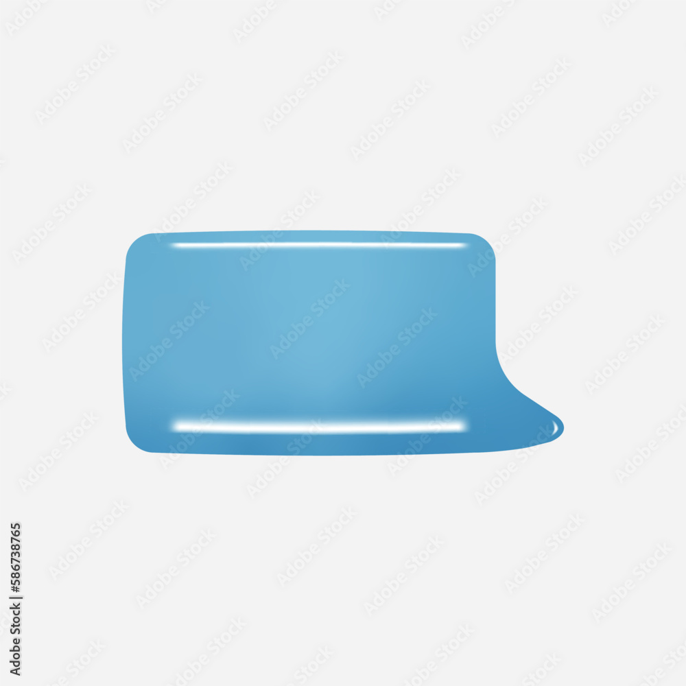3d message dialogue bubble icon. Vector 3d message dialogue bubble icon. Vector