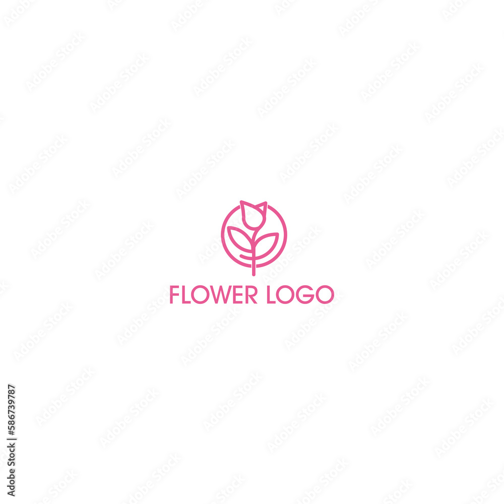 Flower abstract Logo design vector template Flower abstract Logo design vector template