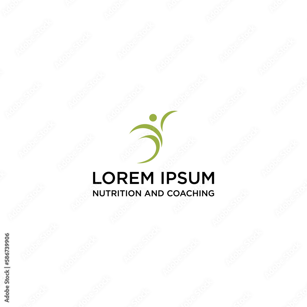 beauty nutrition organis logo design vector illustration beauty nutrition organis logo design vector illustration