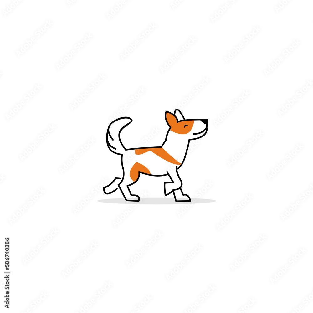 Dog logo Design Vector Template. Dog icon logo vector