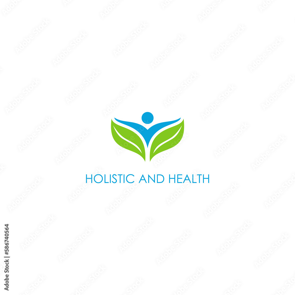 people & nature balance, eco lifestyle concept vector icon