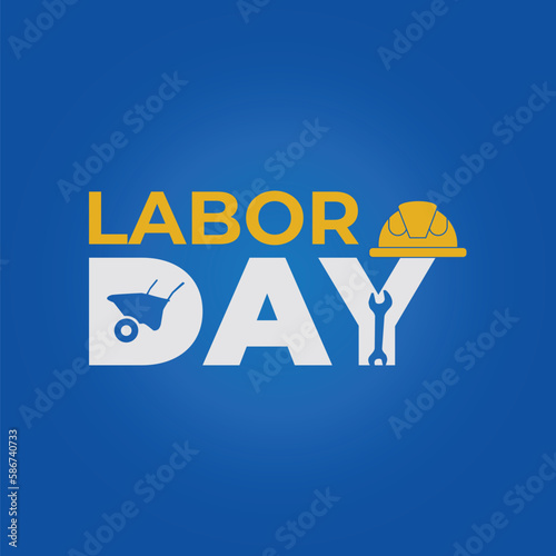 Labour day poster template design