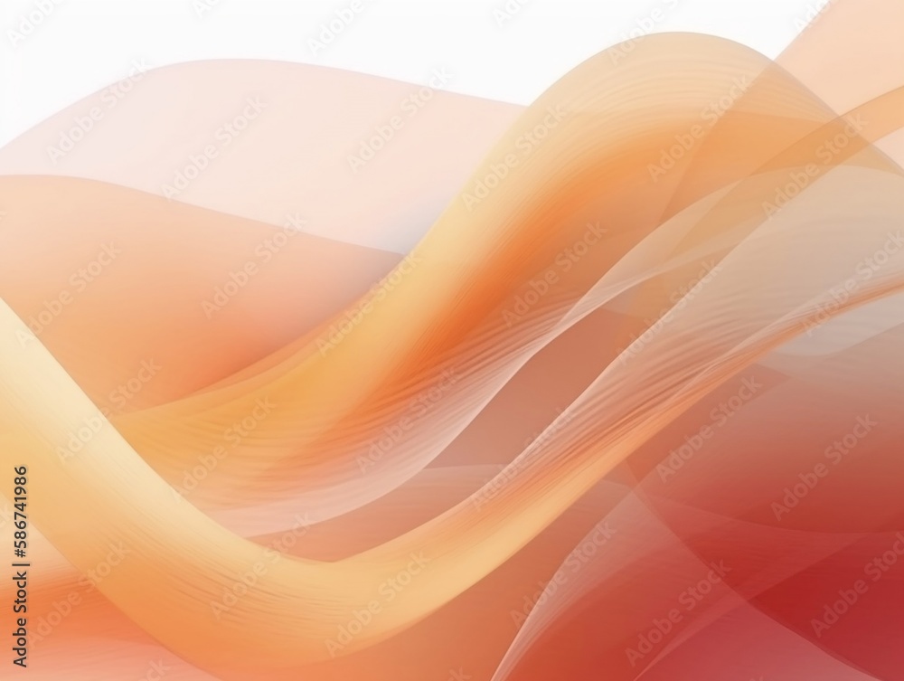 Fototapeta premium abstract colourful neutral background with pink and orange waves
