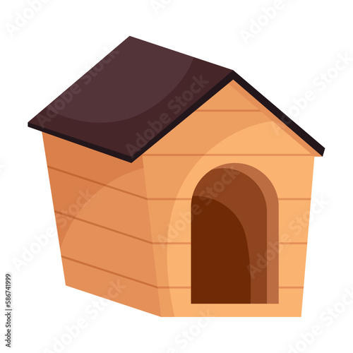 Cartoon pet dog house