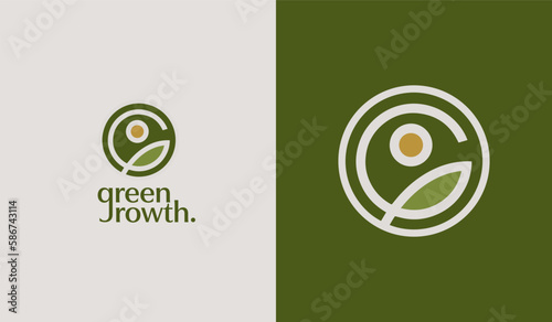 Leaf Flower Tree monoline. Universal creative premium symbol. Vector sign icon logo template. Vector illustration