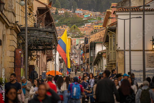 Rue du centre ville de Bogota photo
