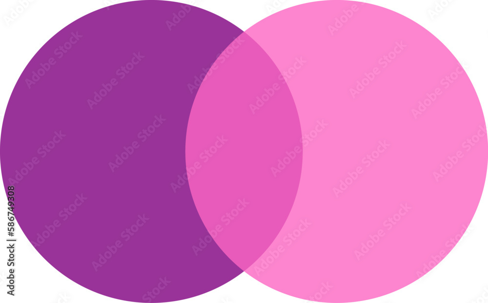 2 pink and purple color circles background with overlap layer. For wallpaper, cover, banner, poster and placard. Abstract flat background for business card and flyer template, vector illustration 2 pink and purple color circles background with overlap layer. For wallpaper, cover, banner, poster and placard. Abstract flat background for business card and flyer template, vector illustration