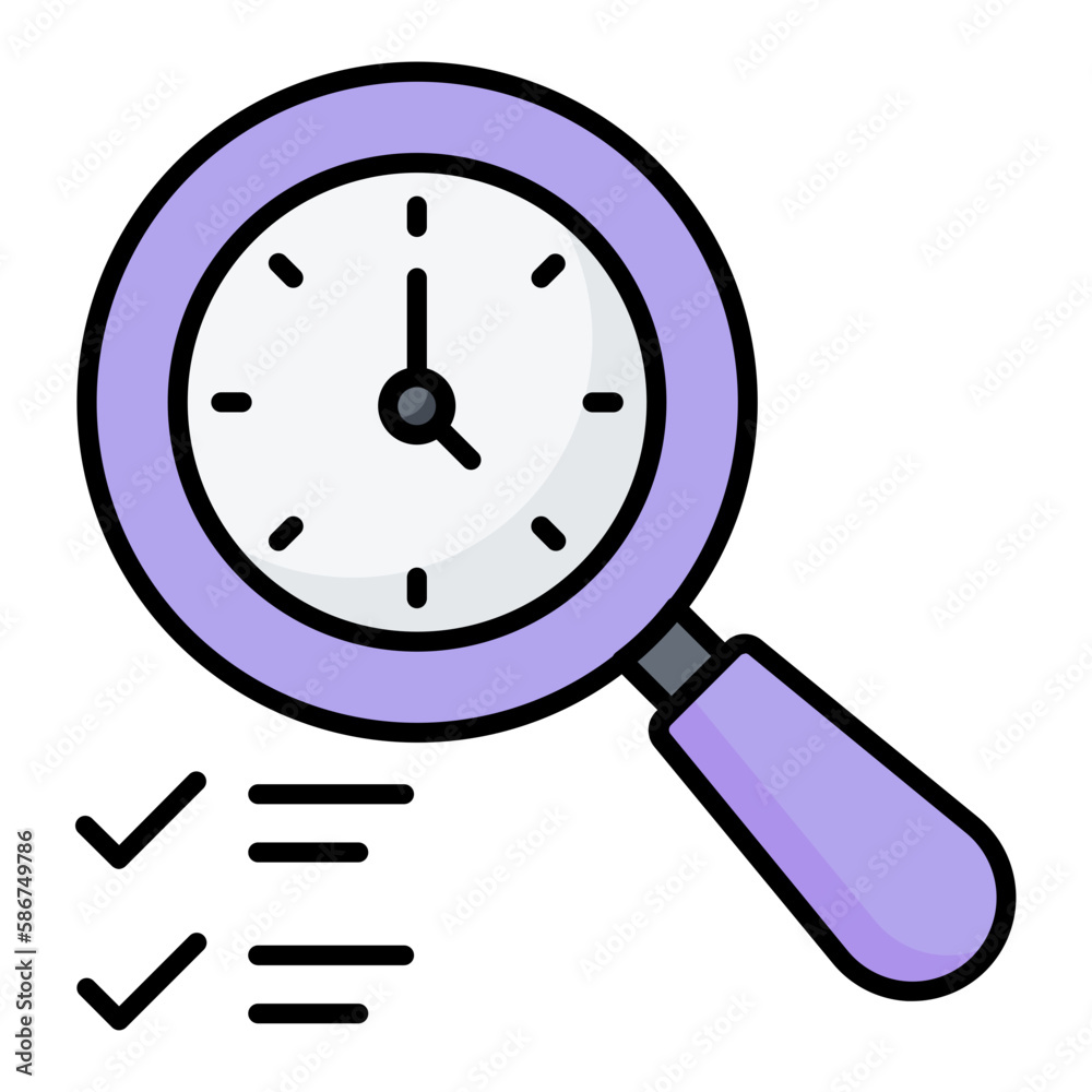 Find Task Line Color Icon Find Task Line Color Icon