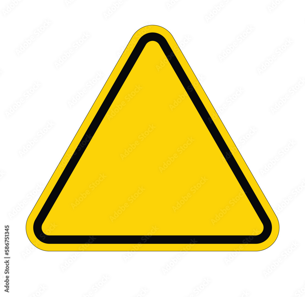 blank yellow warning triangle symbol blank yellow warning triangle symbol