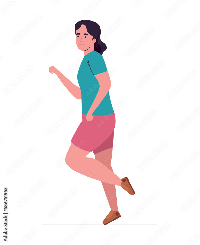 One person jogging activity One person jogging activity