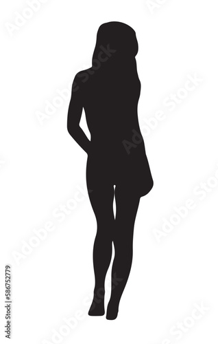 silhouette of a woman © johan