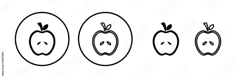 Apple icon vector. apple symbol Apple icon vector. apple symbol