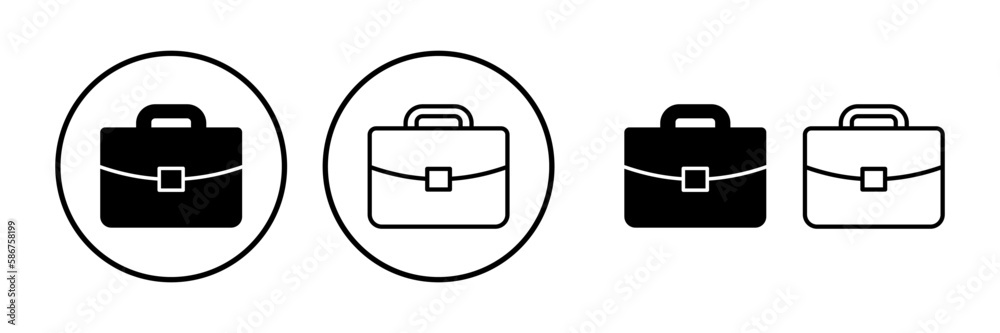 Briefcase icon vector. Portfolio vector icon. suitcase icon Briefcase icon vector. Portfolio vector icon. suitcase icon