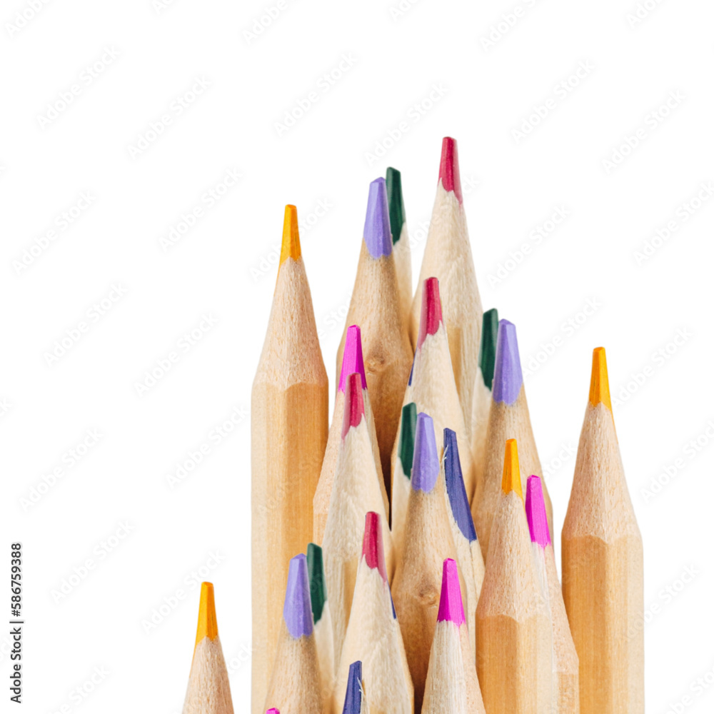 pencils isolated on white background pencils isolated on white background