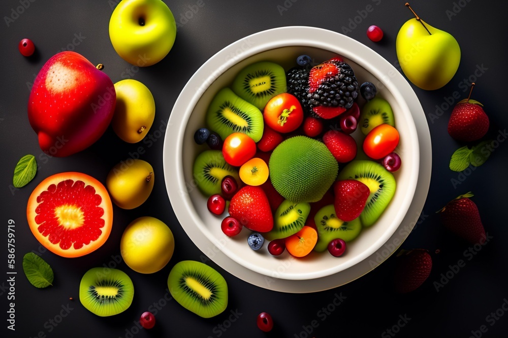 fruit in a bowl fruit in a bowl
