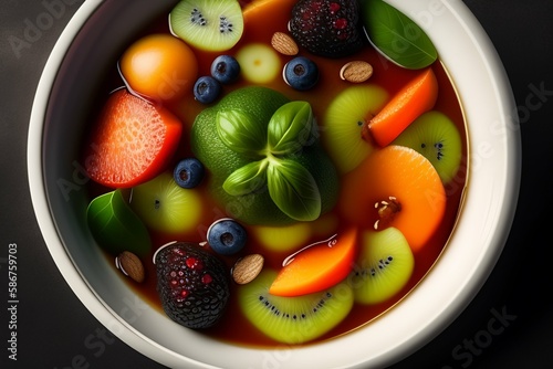 fruit salad in a bowl
