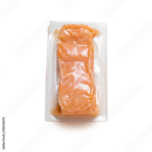 Salmon in a airtight package photo