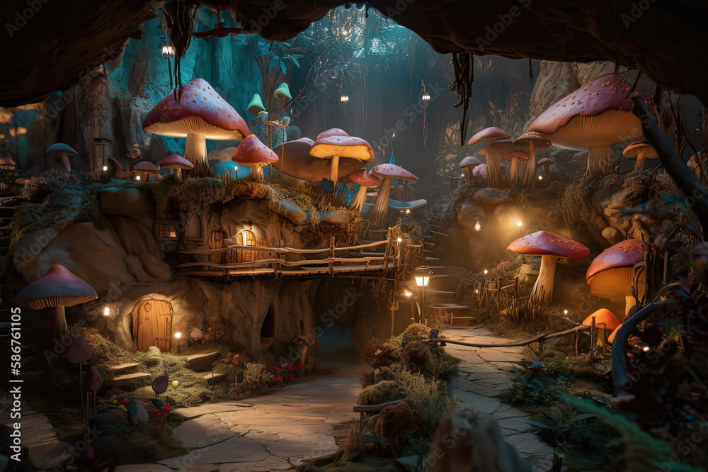 Fantasy Mushroom City