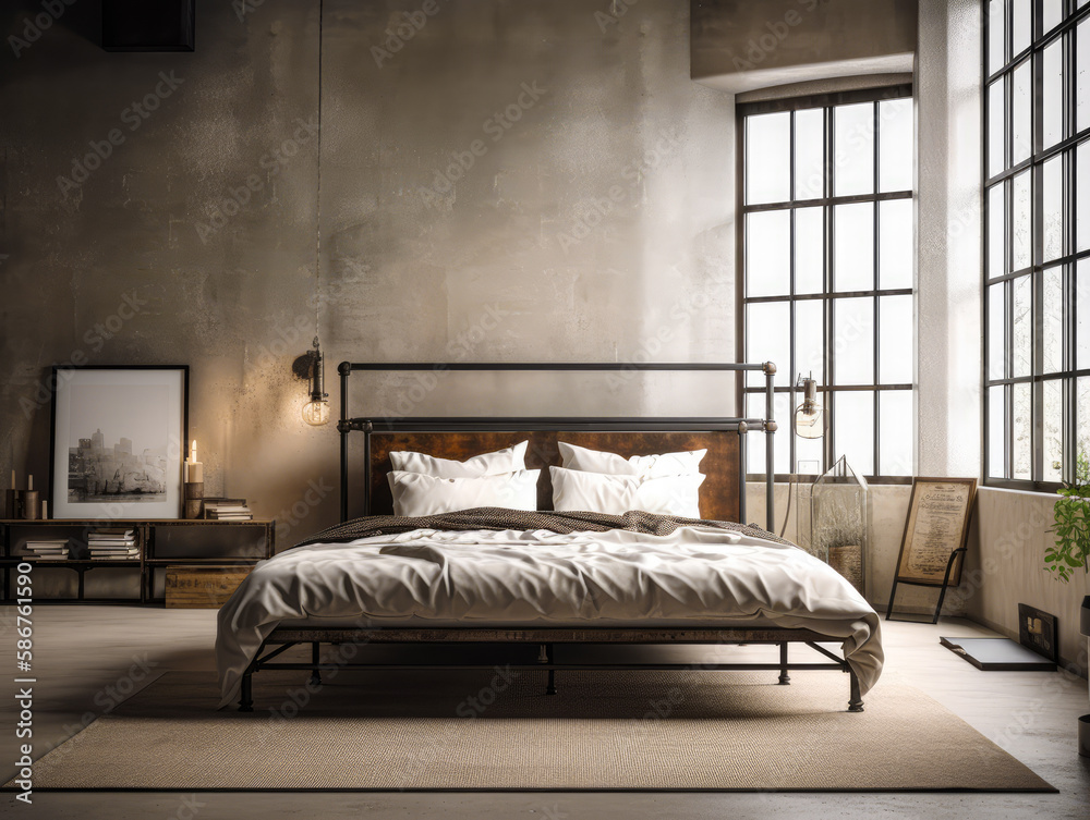 Industrial style headboard deals