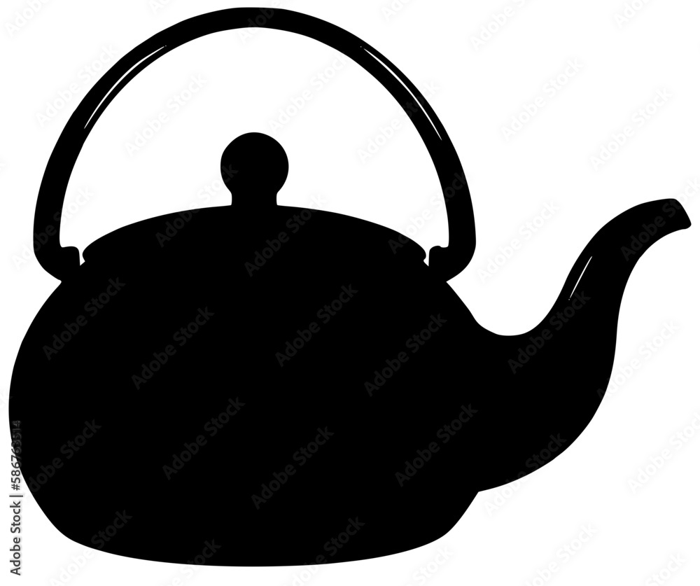 tea kettle silhouette