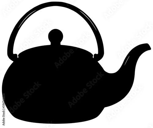 tea kettle silhouette