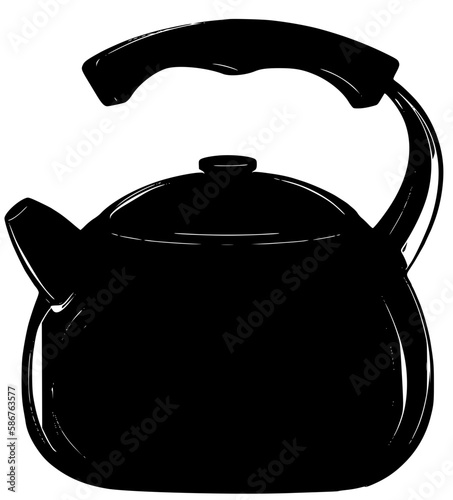 tea kettle silhouette