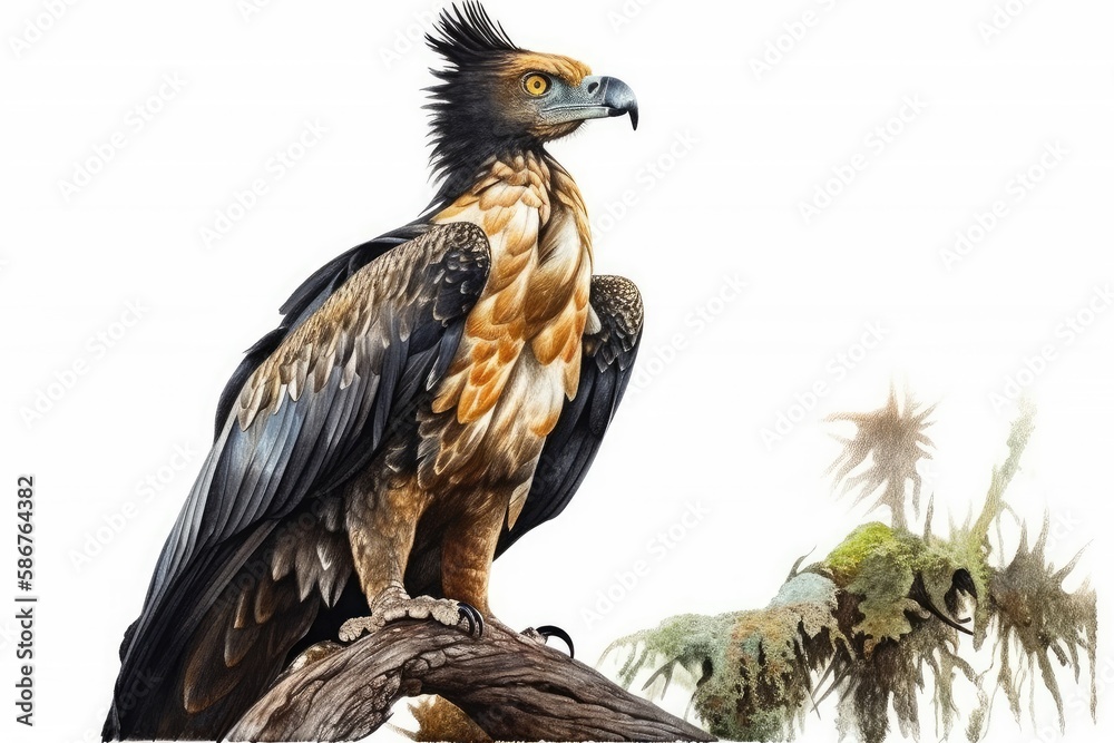 Obraz premium golden eagle on tree
