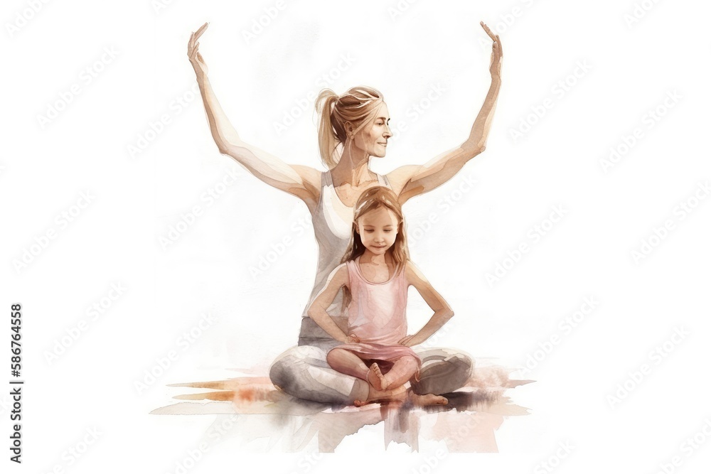 Obraz premium woman doing yoga exercise