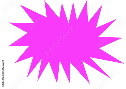 illustration of a pink star