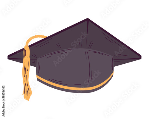 black graduation cap design