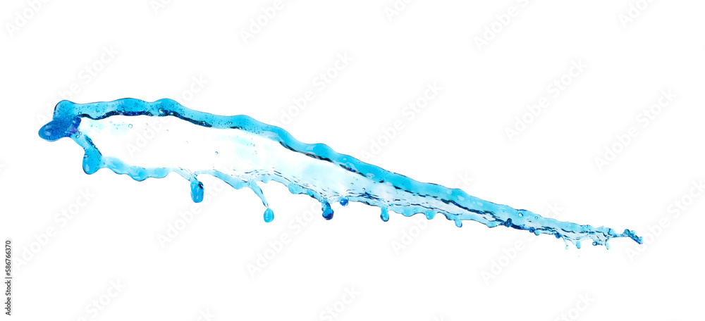 Shape form droplet of blue Water splashes into drop water line tube attack fluttering in air and stop motion freeze shot. Splash blue Water texture graphic resource elements, White background isolated Shape form droplet of blue Water splashes into drop water line tube attack fluttering in air and stop motion freeze shot. Splash blue Water texture graphic resource elements, White background isolated