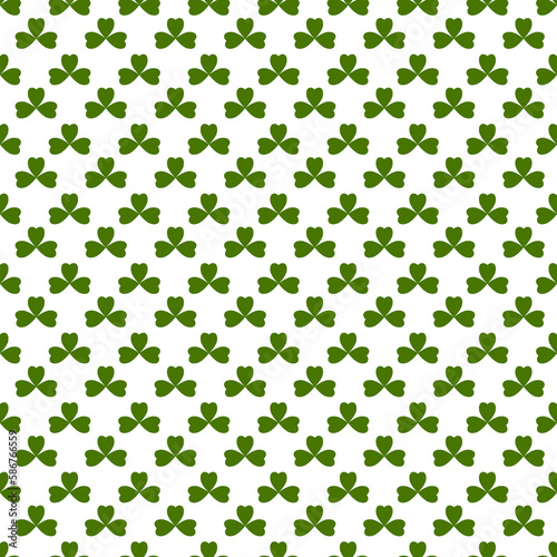 Seamless St. Patrick s Day pattern  transparent background  PNG illustration
