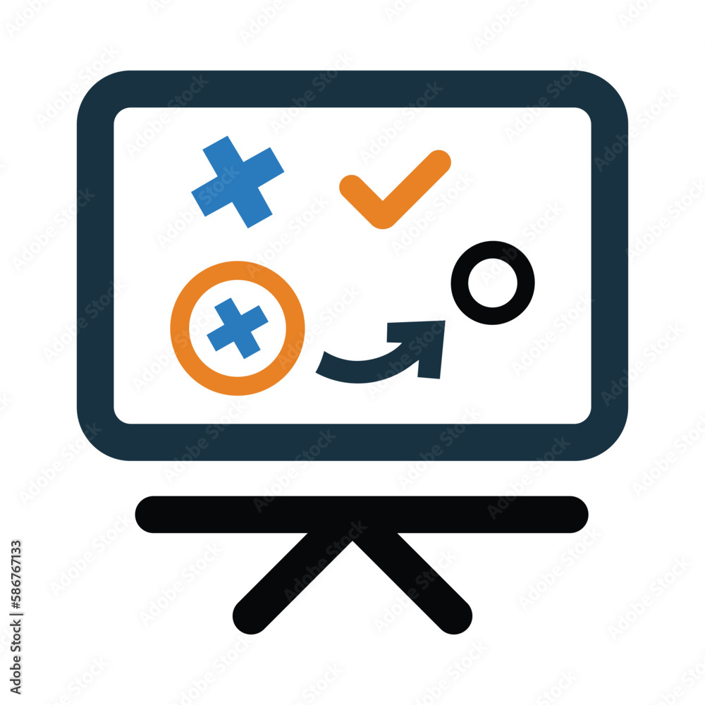 tick, cross, problem solving presentation icon tick, cross, problem solving presentation icon